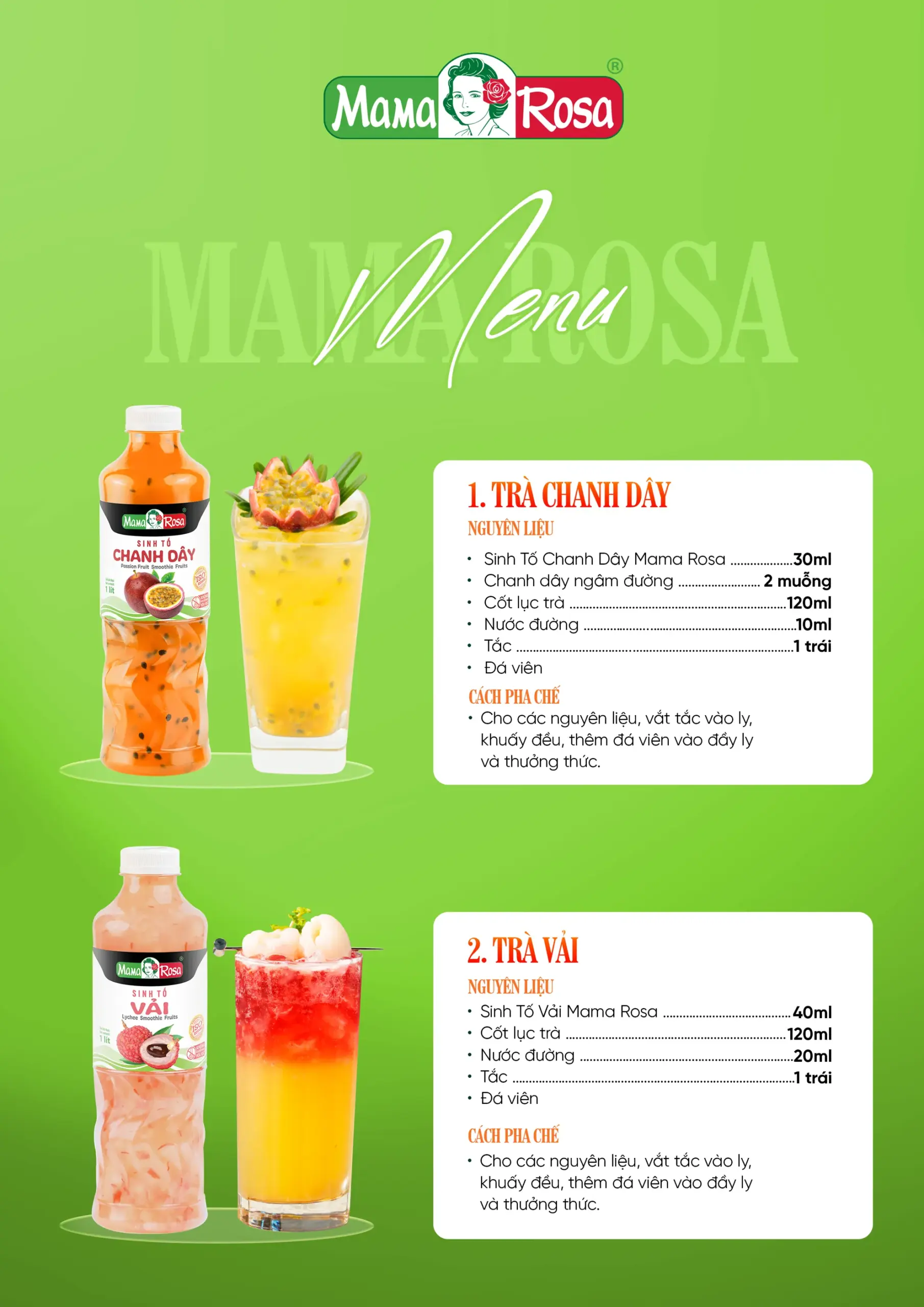 Menu Mama Rosa